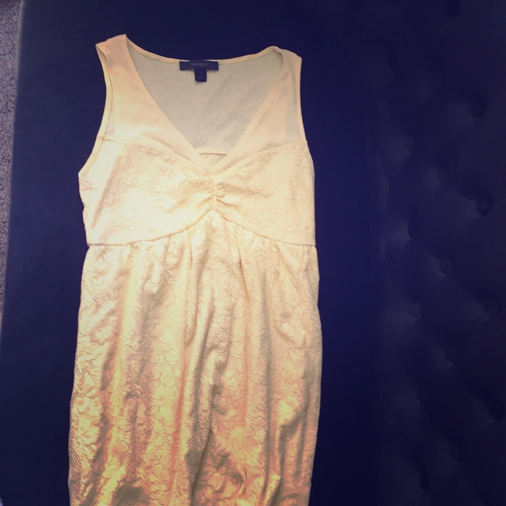 Express Yellow mini dress